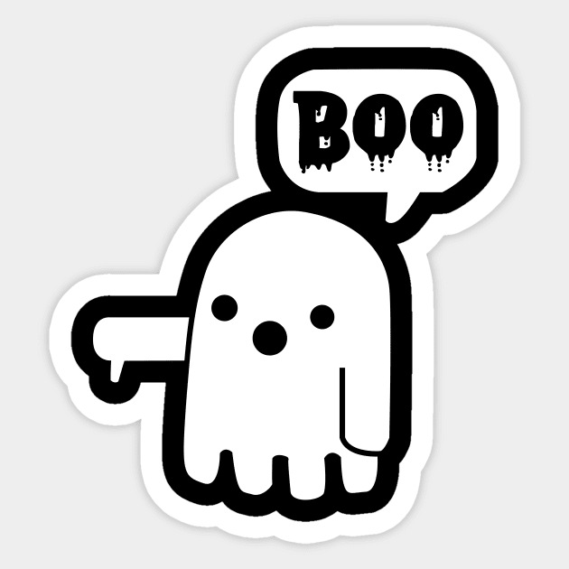 Ghost Of Disapproval Sticker by good day store